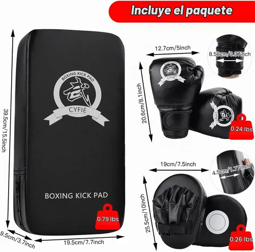 Vista 2 de SEISSO Kids Boxing Set for Boxing, Karate, Muay Thai, MMA Training