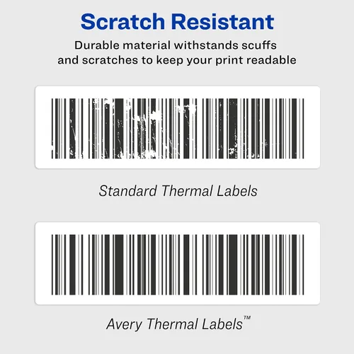 Vista 6 de Avery Direct Thermal Shipping Labels, 2-1/8" x 4", White, Comparable to DYMO 30323, 1 Roll of Labels, 140 Total (4153) (Pack of 10)