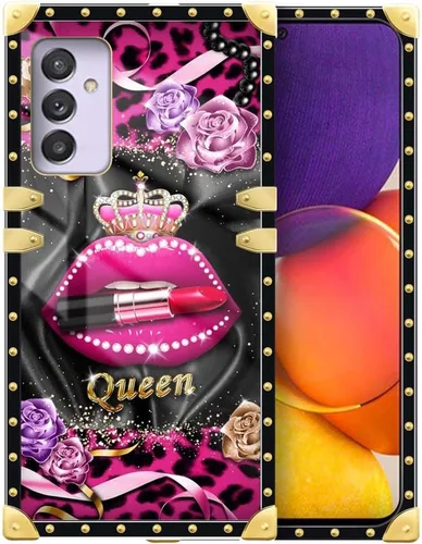 Vista 85 de Funda compatible con Samsung Galaxy A03S 4G, TPU suave de lujo y parte trasera de policarbonato duro para niñas y mujeres, funda protectora a prueba