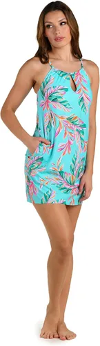 Vista 3 de 24th & Ocean Vestido de cuello alto para mujer Aguamarina/ Ibiza Palms