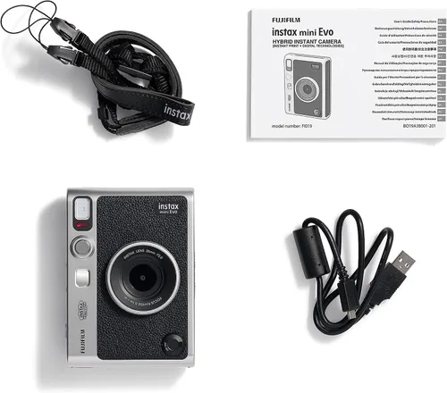 Vista 4 de Instax mini EVO Cámara de Fotos e Impresora 2 en 1 con Pantalla LCD de 2.7 pulgadas, 10 Efectos de Lente y 10 Efectos de Película, Formato