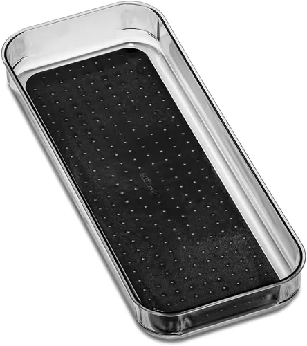 Vista 9 de madesmart Organizador de almacenamiento mediano transparente, forro de agarre suave de alta calidad, base antideslizante, para utensilios de cocina