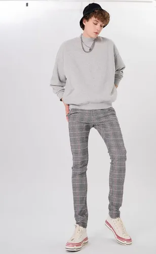 Vista 8 de Plaid&Plain Pantalones a cuadros para hombre, pantalones de vestir ajustados para hombre, pantalones chinos ajustados para hombre
