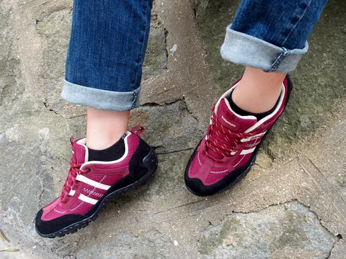 Vista 6 de Knixmax Women's Hiking Shoes Lightweight Non-Slip Climbing Trekking Sneakers for Woman Camping Backpacking Shoe Summer Hiker Shoes