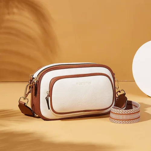 Vista 6 de BOSTANTEN Bolsos cruzados para mujer, billetera de cuero pequeña RFID