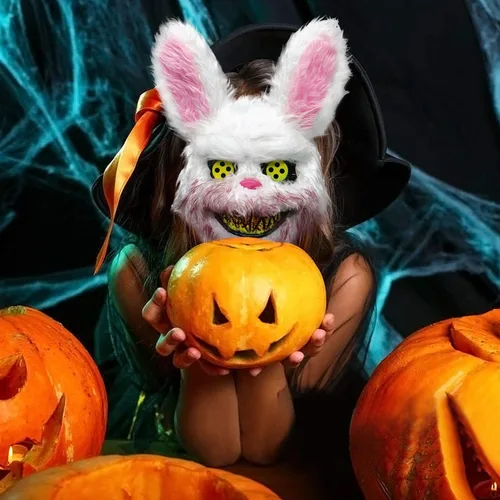 Vista 8 de MOONORN Máscara de disfraz de cosplay de Navidad accesorios de fiesta de Halloween talla única