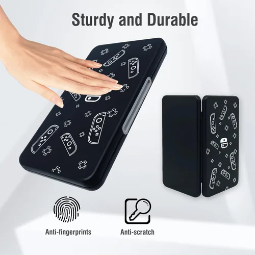 Vista 8 de NOOP Funda para tarjetas de juego para Nintendo Switch& Switch OLED y tarjeta Micro SD, funda de almacenamiento con 24 ranuras para tarjetas