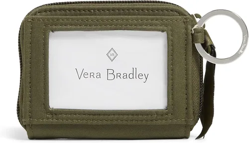 Vista 3 de Vera Bradley Cartera pequeña de algodón con cremallera para mujer con protección RFID
