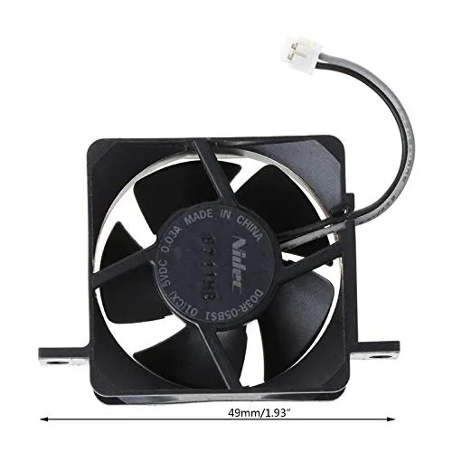 Vista 5 de Ventilador de refrigeración interior para consolas de juego con controlador Wii de repuesto de ventilador enfriador integrado