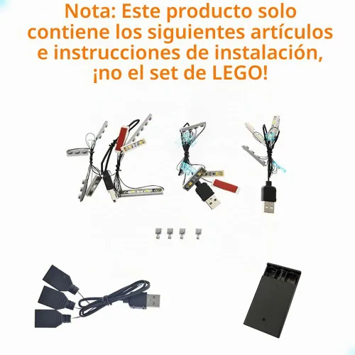 Vista 3 de GEAMENT - Kit de luces LED compatible con LEGO Old Trafford-Manchester United - Juego de iluminación para modelo de construcción Creator 10272