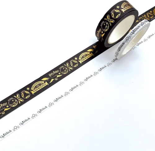 Vista 4 de Paper House Productions Harry Potter Icons - Juego de 2 rollos de cinta Washi para álbumes de recortes y manualidades