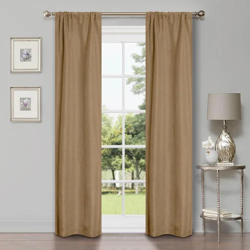 Vista 78 de Superior Linen Semi Blackout Curtains, Room Darkening, Bedroom, Drapes, Kitchen, Living Room Window Accents, Sun Blocking, Grommet Header, Classic
