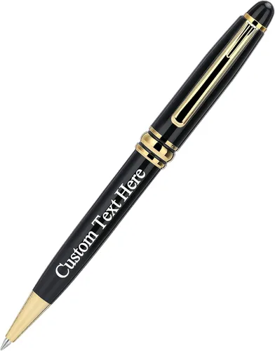 Vista 3 de Bolígrafo personalizado, bolígrafo personalizado con caja de regalo de lujo, 2 bolígrafos grabados con giro, bolígrafo grabado con tu nombre