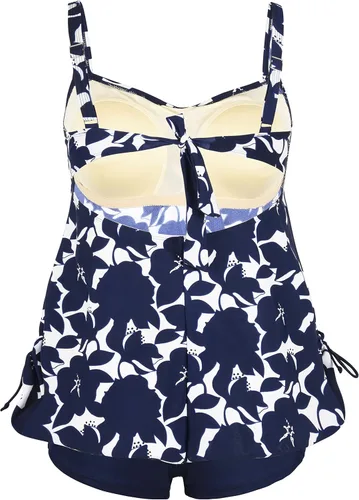 Vista 3 de Septangle - Trajes de baño tankini de talla extragrande para mujer de dos piezas con estampado de cachemira
