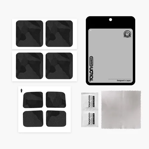 Vista 6 de TALONGAMES Protector táctil compatible con Steam Deck Touch Trackpad (protector de trackpads + protector de 4 teclas, Mirage Camo - Negro)