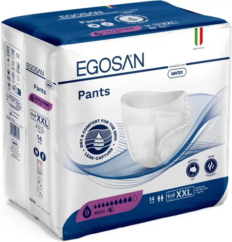 Vista 10 de Egosan Ropa interior maxi para incontinencia, ligera, transpirable, desechable, con capa de adquisición de nuevo diseño, ajuste elástico con máxima