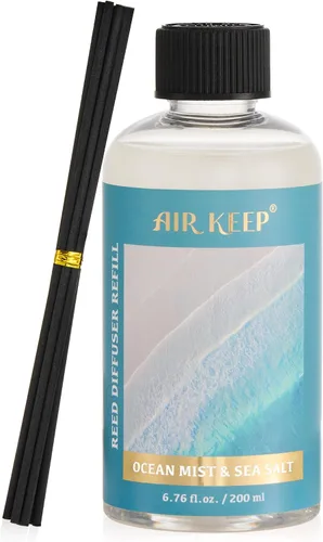 Vista 17 de Airkeep - Recarga de aceite para difusor de varillas/Brisa de abril/100ml
