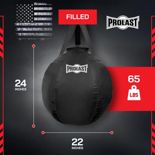 Vista 4 de Wrecking Ball - Saco de boxeo pesado para adultos, hook y uppercut, Body Snatcher, boxeo, MMA, Muay Thai, 65 libras, clásico