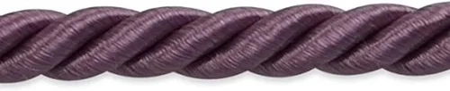 Vista 10 de Trims by the Yard 20 yardas de Charlotte - Borde de cable trenzado de 3/16 pulgadas, 20 yardas/3/16, rosa