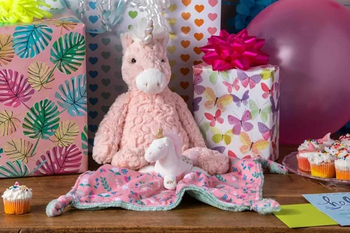 Vista 2 de Mary Meyer Blush Putty Animal de Peluche Juguete Suave, Unicornio, 13 Pulgadas