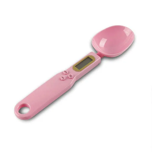 Vista 8 de Báscula electrónica de cuchara de alimentos de 17.64 oz/0.00 oz con peso para gramos y onzas, báscula digital de cocina con mango y boquilla