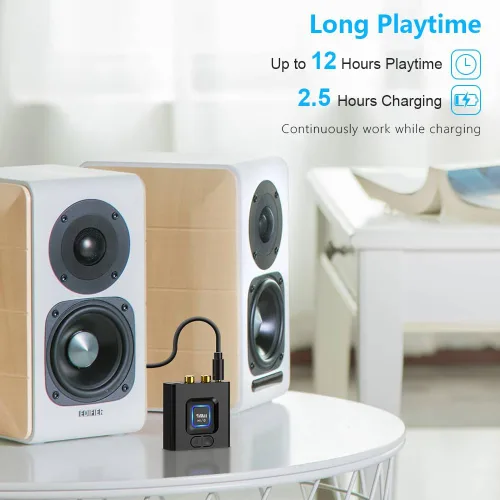 Vista 11 de 1Mii Receptor Bluetooth 5.1 para estéreo doméstico, adaptador de audio Bluetooth con RCA de 0.138 in, transmisión de música inalámbrica de alta