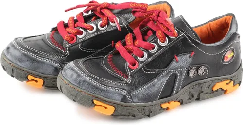 Vista 2 de Zapatos casuales con cordones de cuero para mujer