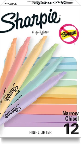 Vista 2 de SHARPIE Marcadores de bolsillo S-Gel Gel Bolígrafos Marcadores de punta de cincel pastel suave y bolígrafos de tinta de gel negra sin manchas