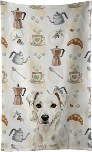 Vista 140 de Caroline's Treasures Afghan Hound - Toalla de cocina para barra de café, terciopelo frontal y lazo de algodón, lavable a máquina Sabueso afgano