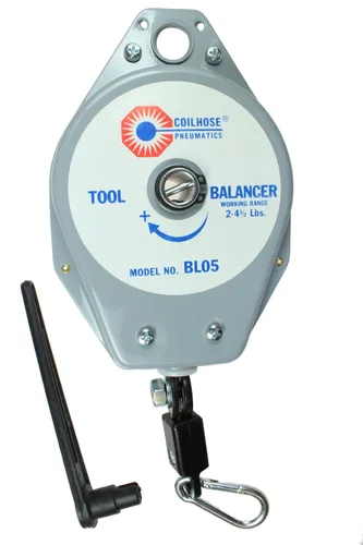 Vista 4 de Coilhose Pneumatics Equilibrador de herramientas mecánicas resistentes BL15, capacidad de carga de 11 a 19 libras