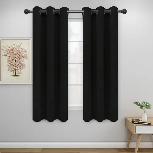 Vista 270 de Easy-Going - Cortinas opacas para dormitorio, aislamiento térmico sólido con ojales, cortinas de ventana para reducción de ruido, cortinas