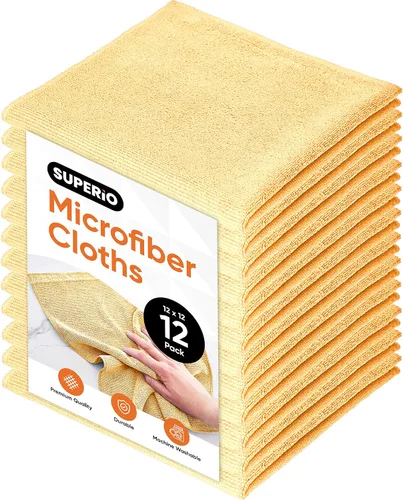 Vista 23 de Superio Microfiber Cleaning Cloths Color-Coded for Easy Organization, Ultra-Soft, Durable, Multi-Purpose Cloths for Bathroom, Kitchen, Windows