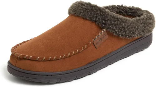 Vista 14 de Dearfoams Zapatilla de casa tipo zueco para hombre Brendan de espuma viscoelástica transpirable para interiores y exteriores con anchos amplios