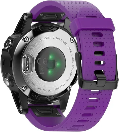 Vista 12 de ANCOOL - Correa para Garmin Fenix 5S, de ajuste fácil, de silicona suave de 20 mm de ancho, correa de reloj para Fenix 5S, #2-Negro