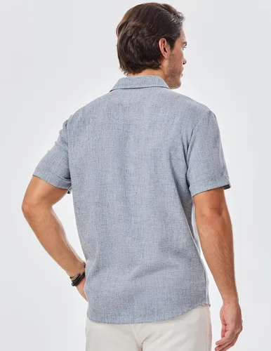 Vista 54 de JMIERR Camisas de vestir a rayas con botones y manga corta para hombre
