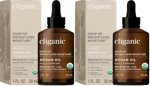Vista 7 de Cliganic Aceite de argán orgánico, 100% puro (1 onza), para cabello, cara y piel Aceite portador prensado en frío