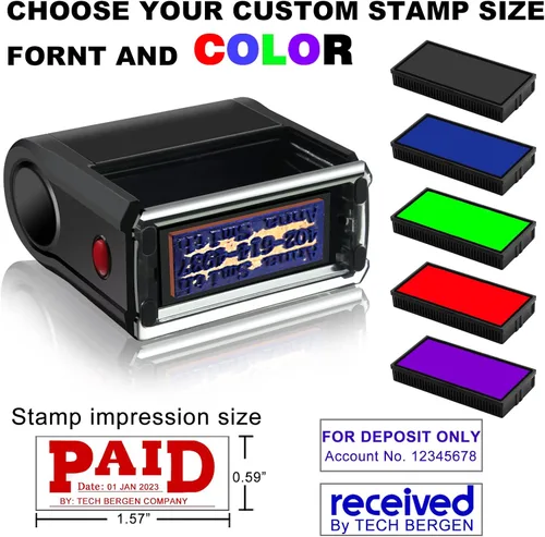 Vista 3 de Sello de copia personalizado: autoentintado, hasta 5 colores, 8 diseños