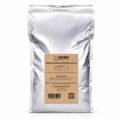 Vista 5 de Greenway Biotech, Inc. Fertilizante de fosfato monopotásico 0-52-34-100% hidroponía soluble en agua para la fuerza de las raíces, aumenta