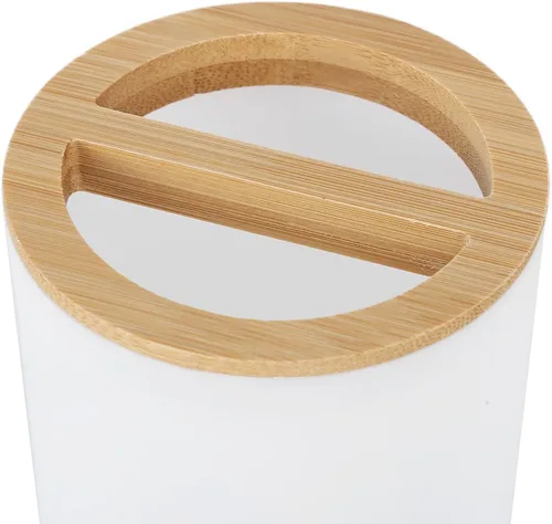 Vista 7 de Juego de accesorios de baño, 4 tazas para cepillos de dientes, organizador de mostrador de baño