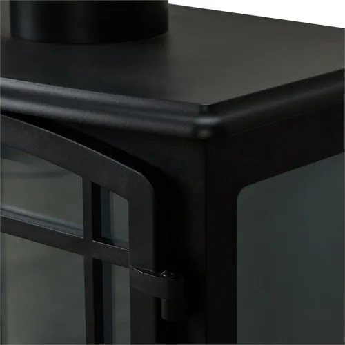 Vista 9 de Real Flame Foster - Chimenea eléctrica de 25 pulgadas para sala de estar o dormitorio, efecto realista de troncos y llamas, chimenea independiente