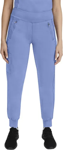 Vista 15 de Healing Hands Pantalón de uniforme médico tipo jogger para mujer Tara con 6 bolsillos, duradero, elástico en 2 direcciones y tela de fácil cuidado