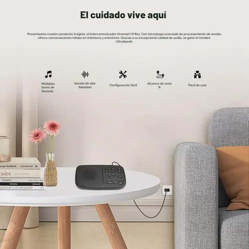 Vista 2 de Hosmart UltraSpeak Intercomunicadores inalámbricos para el hogar, 2024 Intercomunicador bidireccional en tiempo real, sistema de intercomunicación