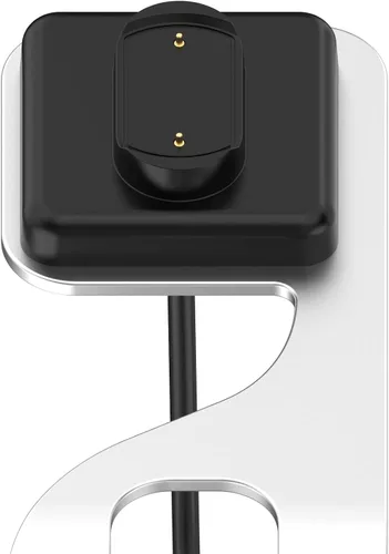 Vista 5 de Soporte de carga compatible con Amazfit GTR 4/GTS 3/T-Rex2, cable de carga con cable de carga USB de 4.9 pies para accesorios Amazfit GTR 4/GTS Gris