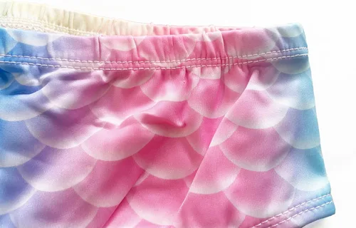 Vista 6 de DNFUN Traje de baño de sirena, sin monoaleta