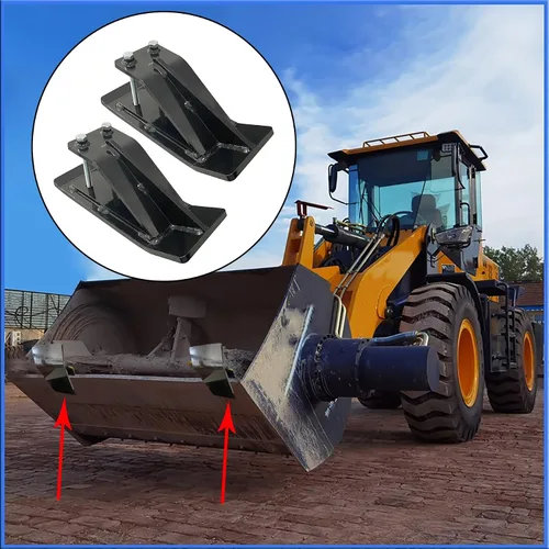 Vista 7 de Protector de cubo de tractor, 2 protectores de borde de esquí, protector antideslizante para césped y peluquería de césped, protector de borde