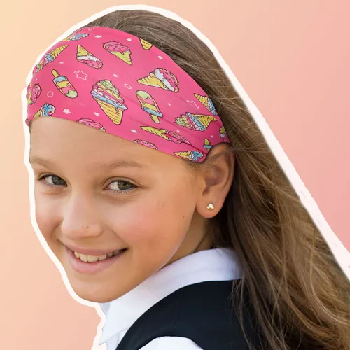 Vista 4 de Bohend Diademas anchas anudadas para niñas, 3 unidades, antideslizantes, elásticas, lindas bandas para la cabeza, para entrenamiento, yoga