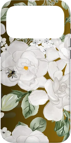 Vista 22 de Funda para iPhone 16 White Gardenia's Nectar Flowing Over