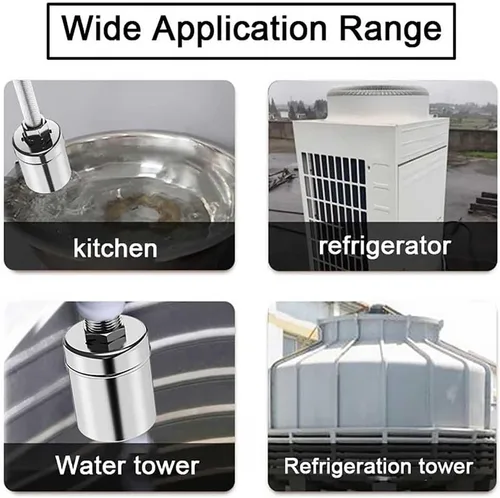 Vista 6 de 304 Stainless Steel Float Valve, Automatic Floating Ball Valve Water Level Control Valve, Water Tank Level Automatic Controller Liquid Level Switch