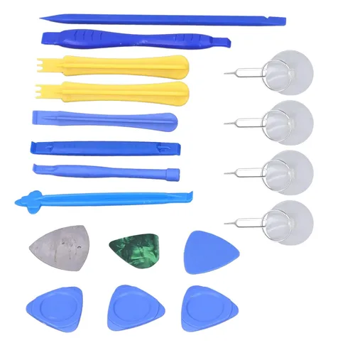 Vista 2 de Kit de herramientas de reparación de electrónica, profesional 3 en 1 apertura y juego de palanca para teléfono tableta PVC metal 19 piezas