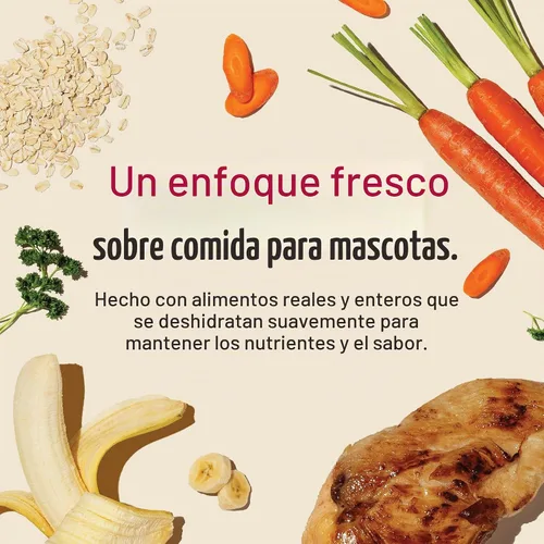 Vista 4 de The Honest Kitchen, comida para perros de grado humano de grano entero deshidratado Wholemade™ - Comida completa y equilibrada o cobertura - Pollo